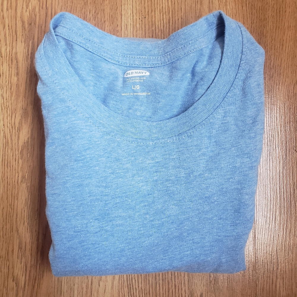Old Navy Light Blue LS Shirt size L